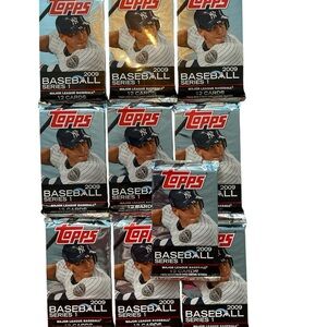 Topps 2009 Baseball Series 1. Factory sealed lot of 10 packs.